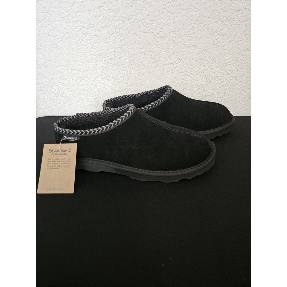 NWT BEARPAW Men's Beau Slipper Black Size 12